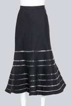 JUNYA WATANABE COMME DES GARCONS - A 2001 BLACK MERMAID-CUT MAXI SKIRT