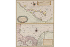 A NEW MAP OF YE ISTHMUS OF DARIEN... & A DRAFT OF THE GOLDEN & ADJACENT ISLANDS... JOHN SENEX, 1721