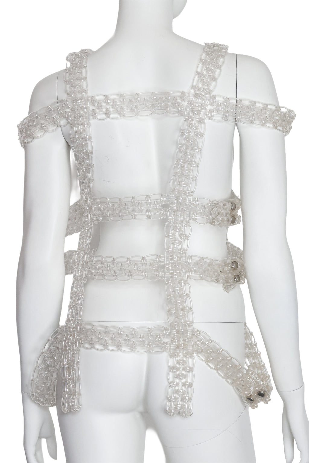 NOIR KEI NINOMIYA FOR COMME DES GARÇONS - A WOVEN PVC VEST, 2017