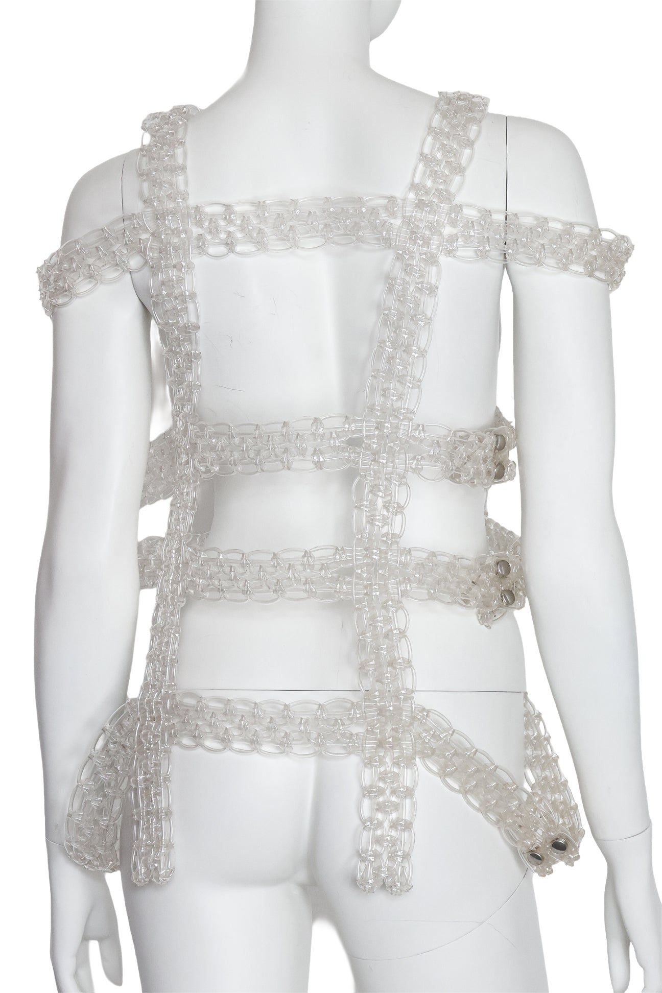NOIR KEI NINOMIYA FOR COMME DES GARÇONS - A WOVEN PVC VEST, 2017