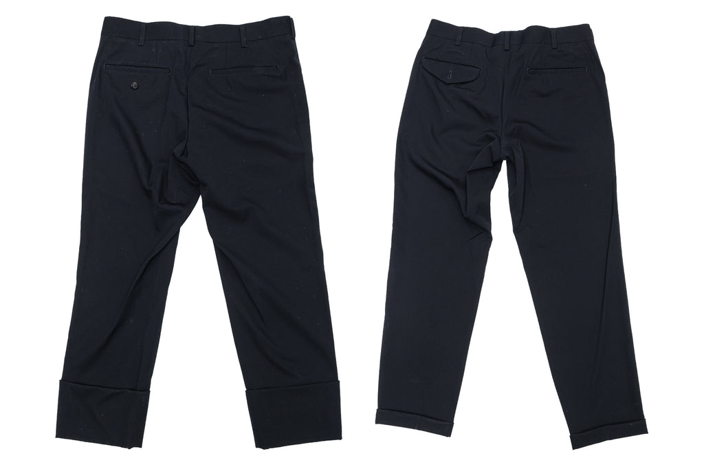 COMME DES GARCONS HOMME PLUS - TWO BLACK TROUSERS
