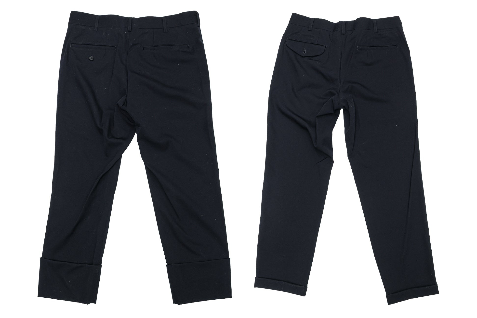COMME DES GARCONS HOMME PLUS - TWO BLACK TROUSERS