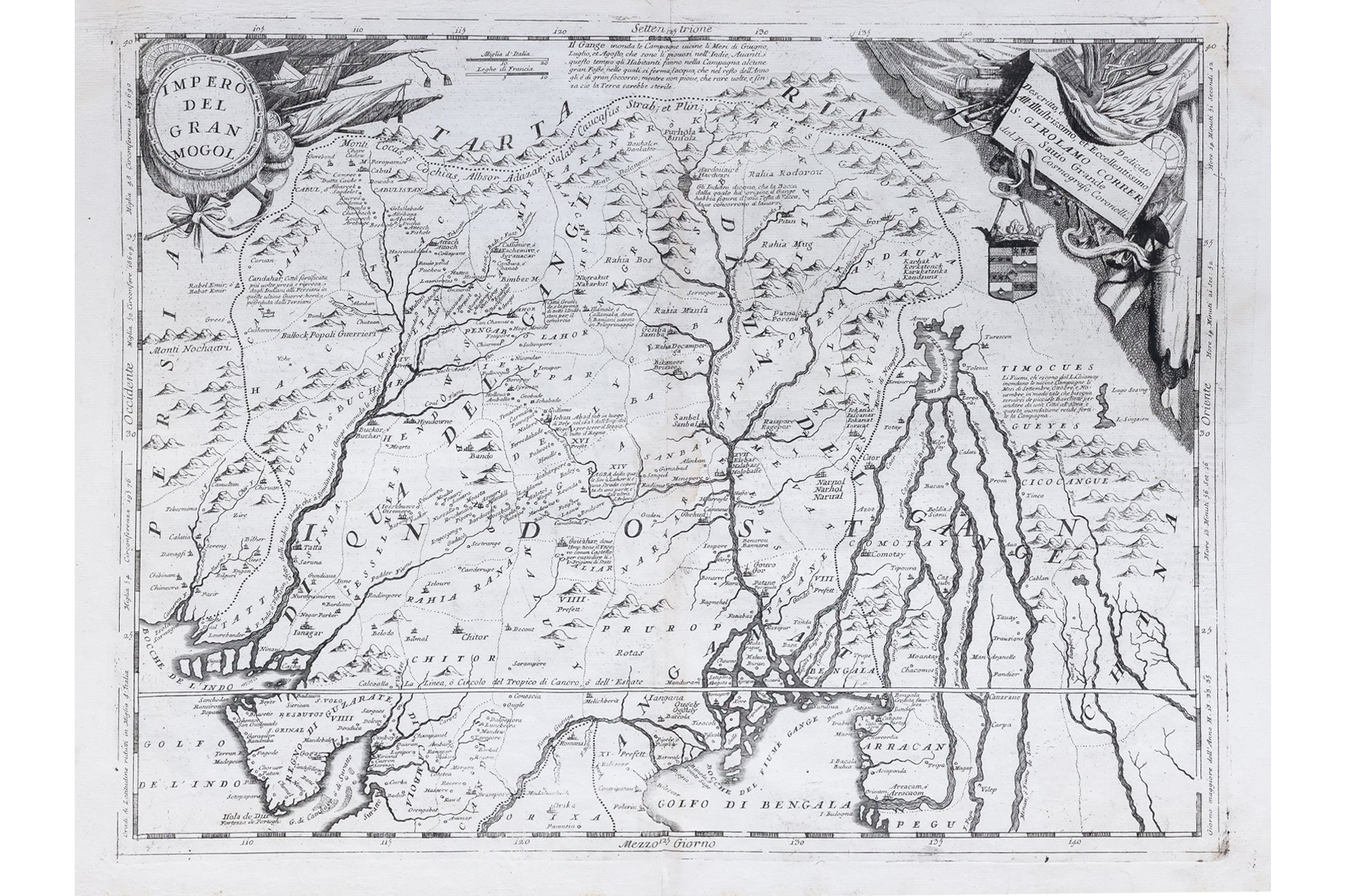 TWO ITALIAN MAPS OF INDIA (1691/1692)