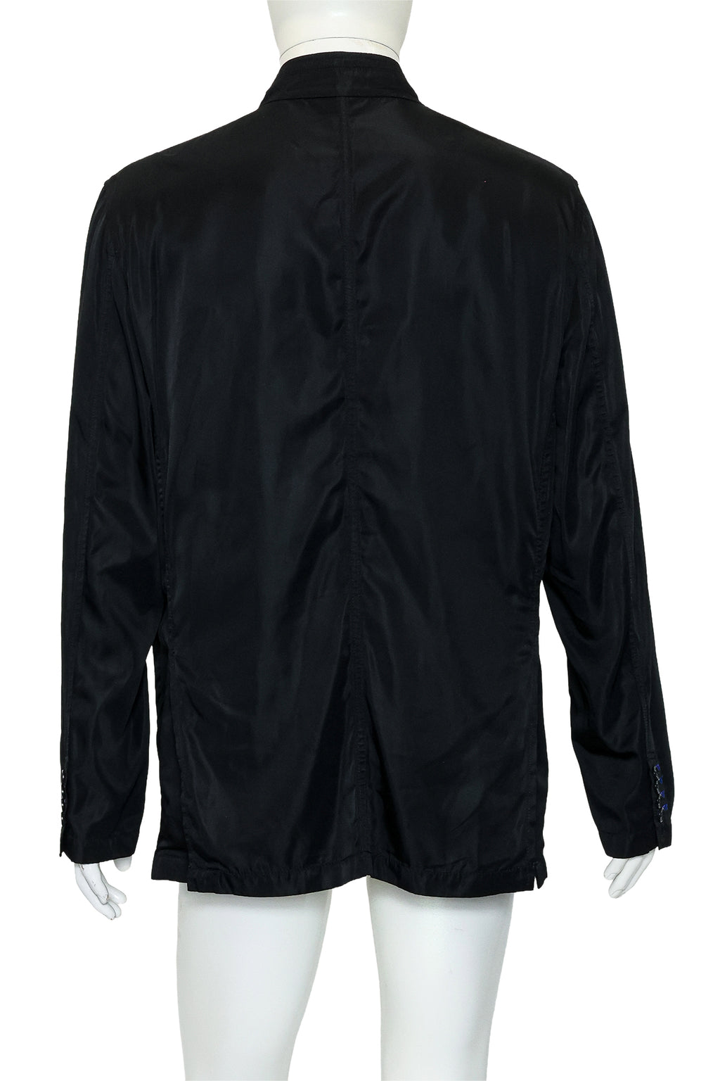 SHANGHAI TANG - A BLACK NYLON MAO JACKET