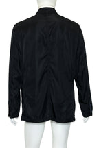 SHANGHAI TANG - A BLACK NYLON MAO JACKET
