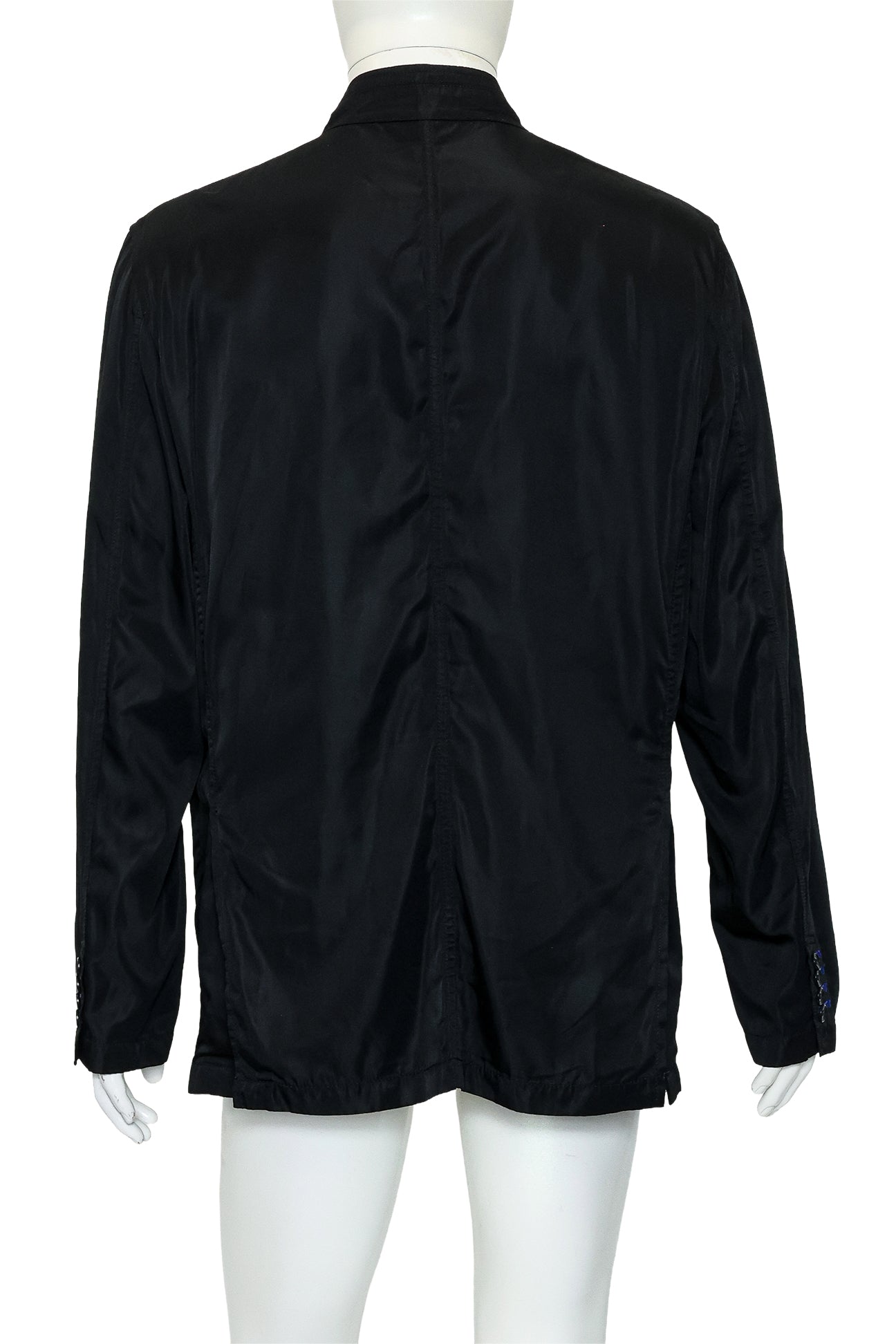 SHANGHAI TANG - A BLACK NYLON MAO JACKET