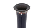 A JAPANESE CLOISONNE MIDNIGHT-BLUE ENAMELLED DRAGON VASE