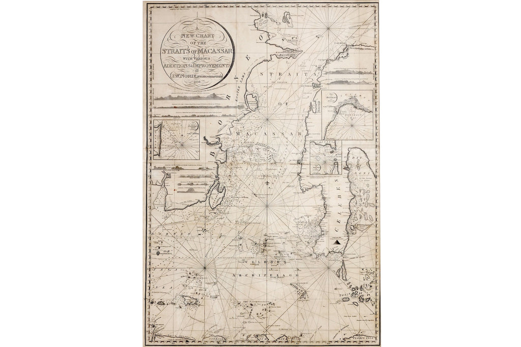 AN EARLY 19TH CENTURY BRITISH MAP OF THE STRAITS OF MACASSAR