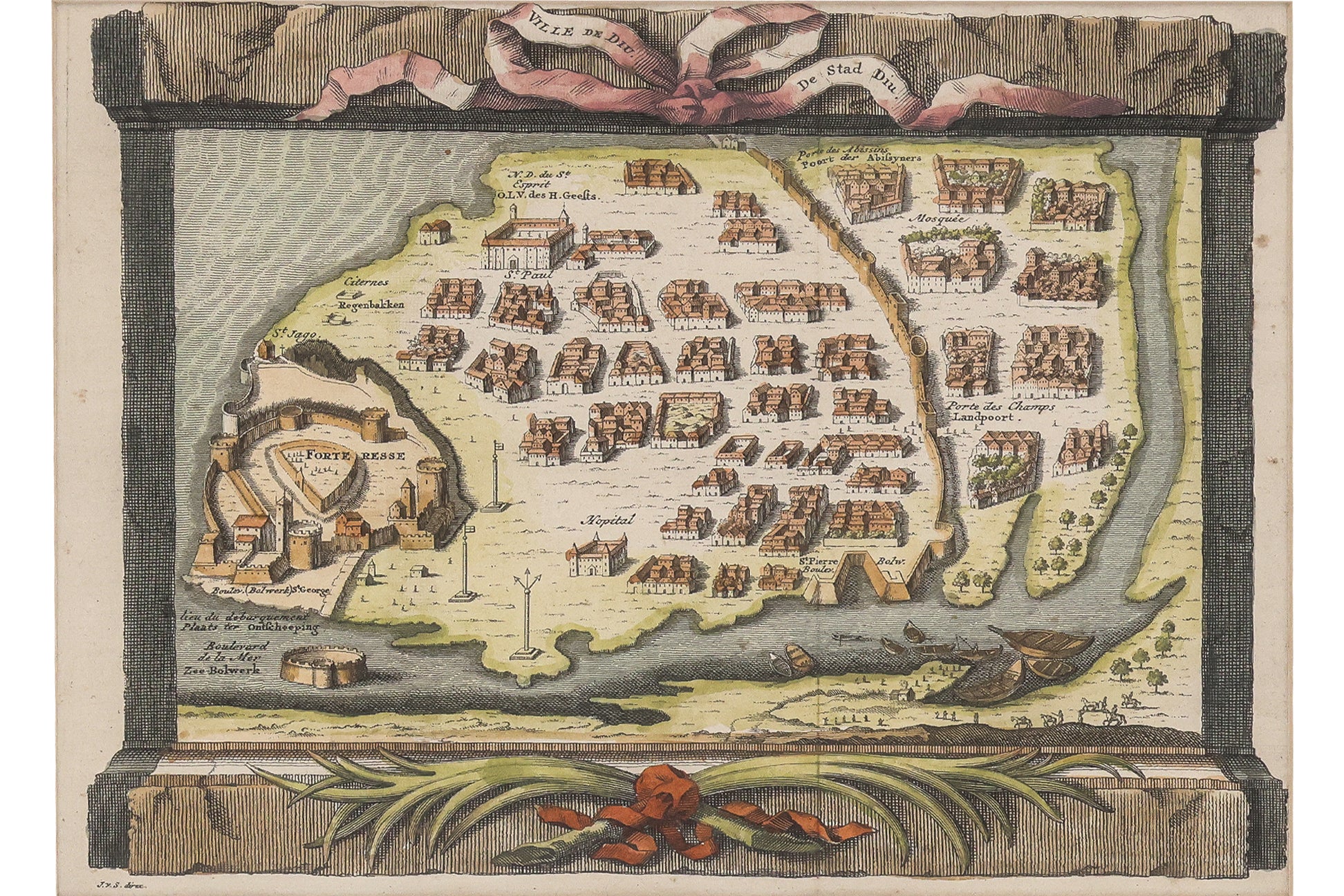 A GROUP OF THREE MAPS OF INDIAN FORTS AND TOWNS, ABBE PREVOST, C. 1746-1780