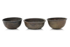 A GROUP OF SIX SOUTH EAST ASIAN BRONZE BOWLS