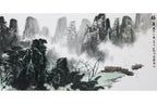 CHINESE SCHOOL (XX) - BOATS IN LANDSCAPE