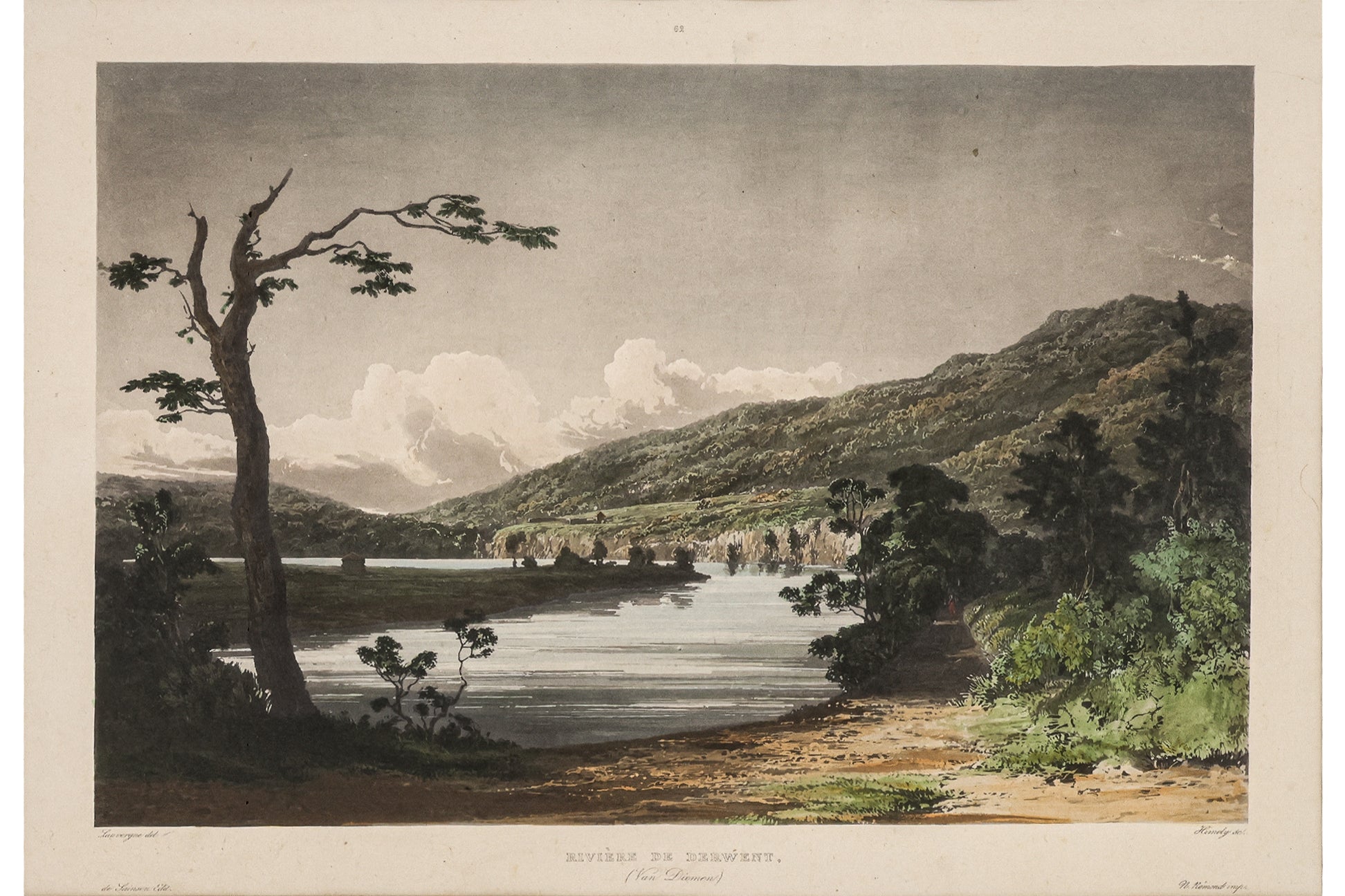 THREE HAND-COLOURED ENGRAVINGS OF AUSTRALIA AND NEW ZEALAND, SIGISMOND HIMELEY, 1835