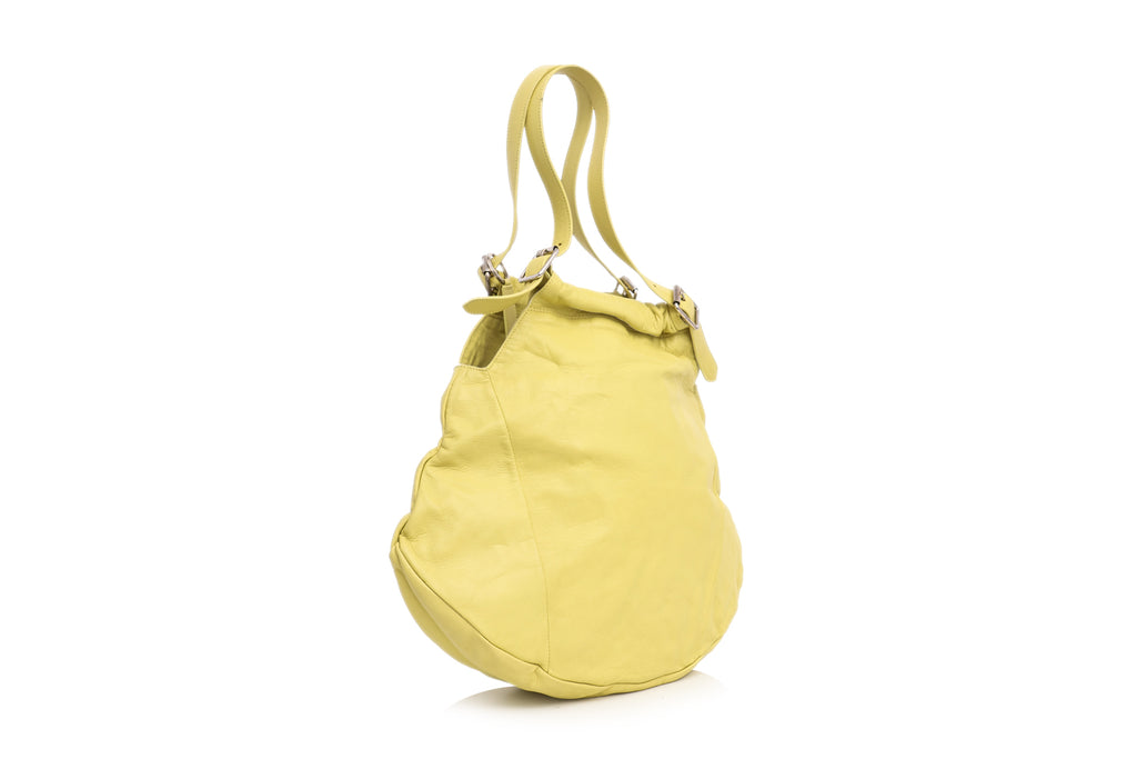 ANTEPRIMA _ A YELLOW LEATHER SHOULDER BAG