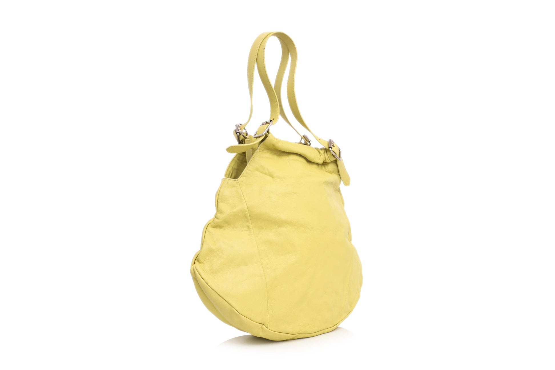 ANTEPRIMA _ A YELLOW LEATHER SHOULDER BAG