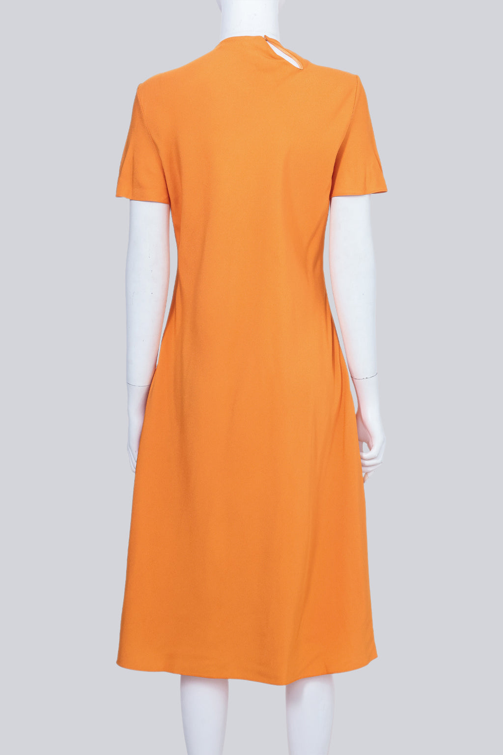 ROSETTA GETTY - A SILK NEON ORANGE DRESS
