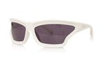 BALENCIAGA & LOEWE - TWO PAIRS OF MIRRORED VISOR SUNGLASSES
