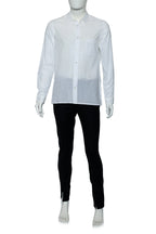 ANN DEMUELEMEESTER - A WHITE SHIRT AND BLACK TROUSERS ENSEMBLE