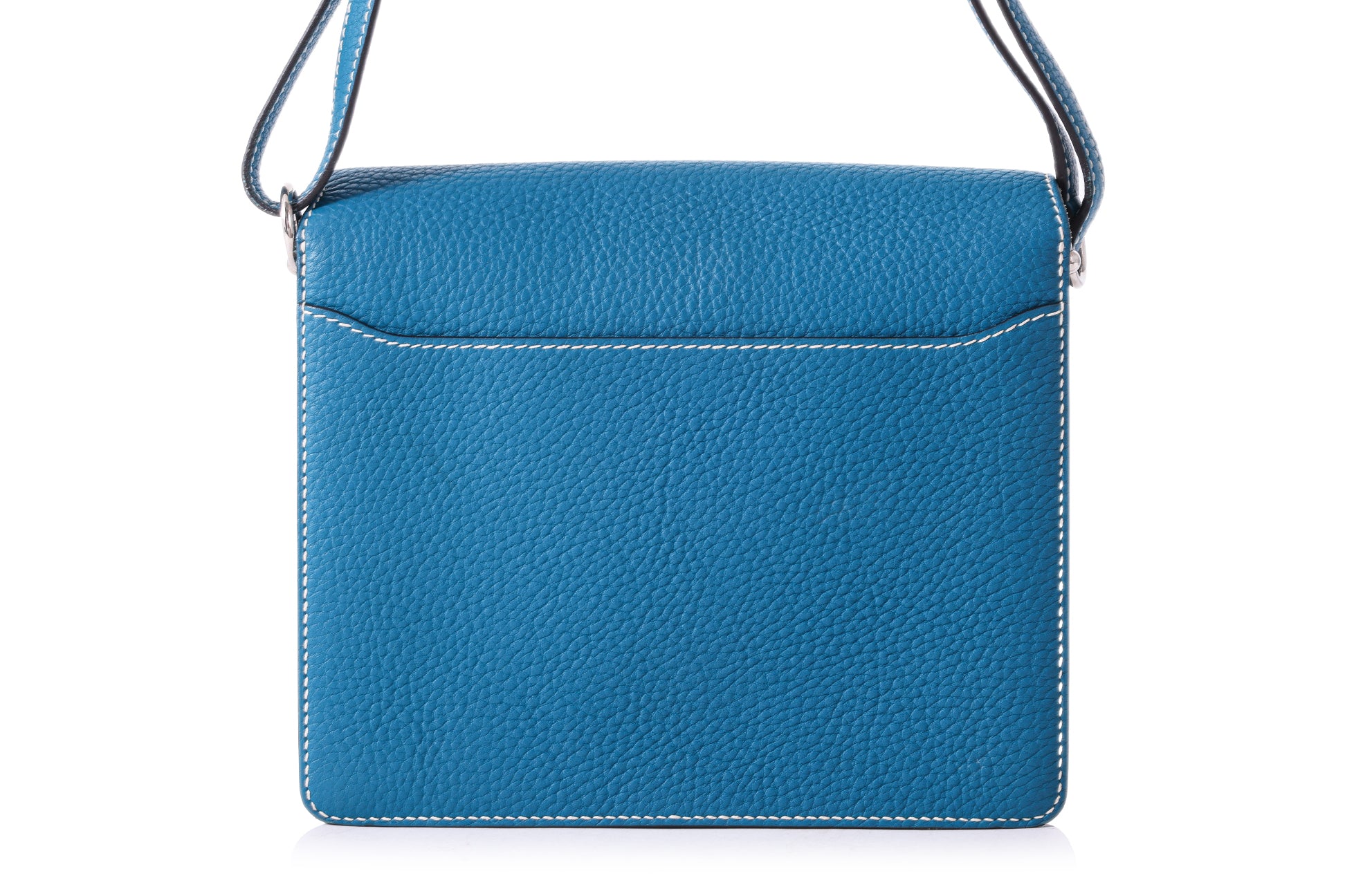 AN HERMÈS BLUE COLVERT ROULIS 23