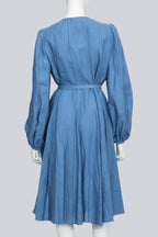 CHLOÉ - A BLUE LONG SLEEVE DRESS