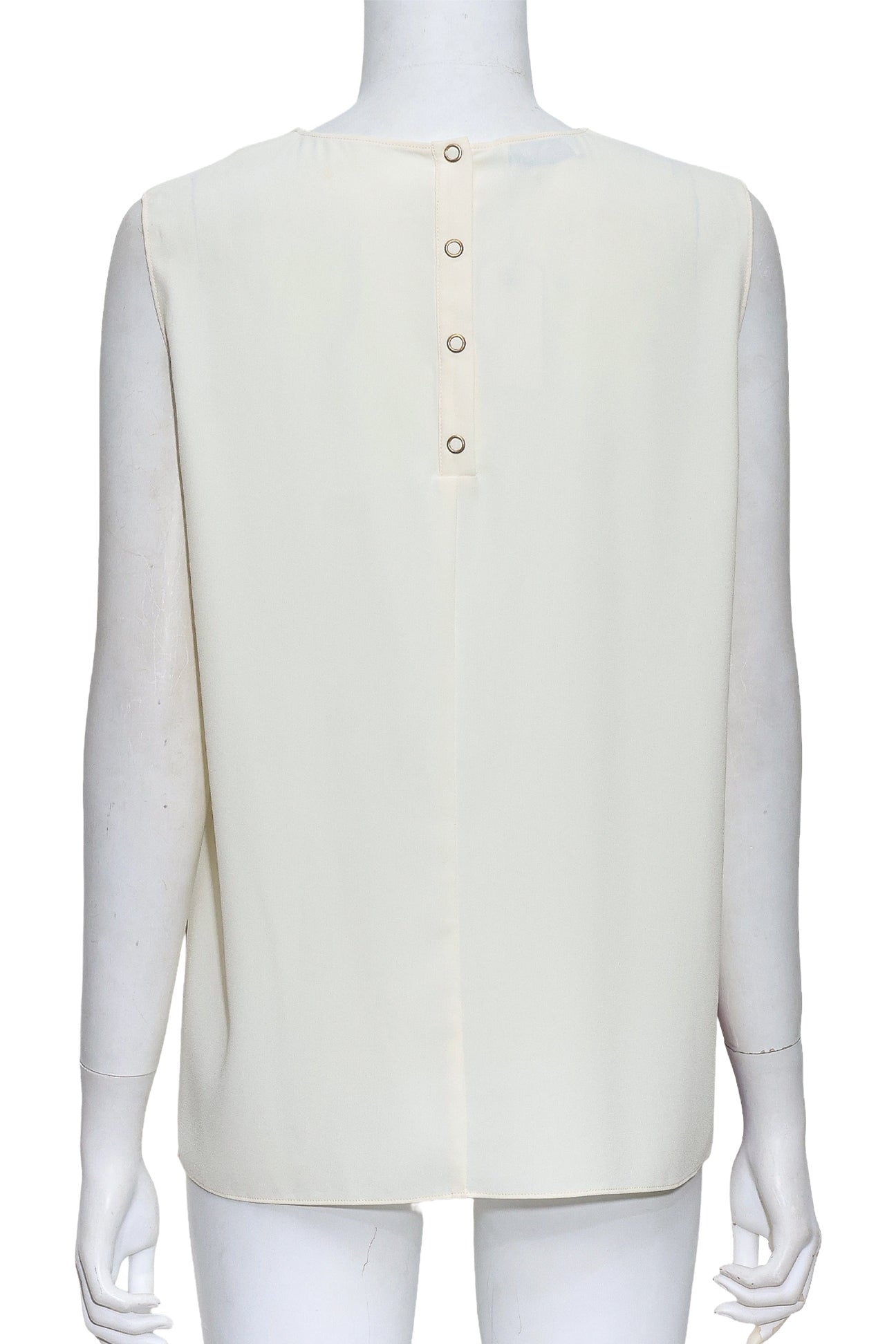 MOSCHINO - A SLEEVELESS POPPY PRINT COLLARED TOP