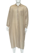 MIHARAYASUHIRO - A BEIGE LONG SHIRT DRESS