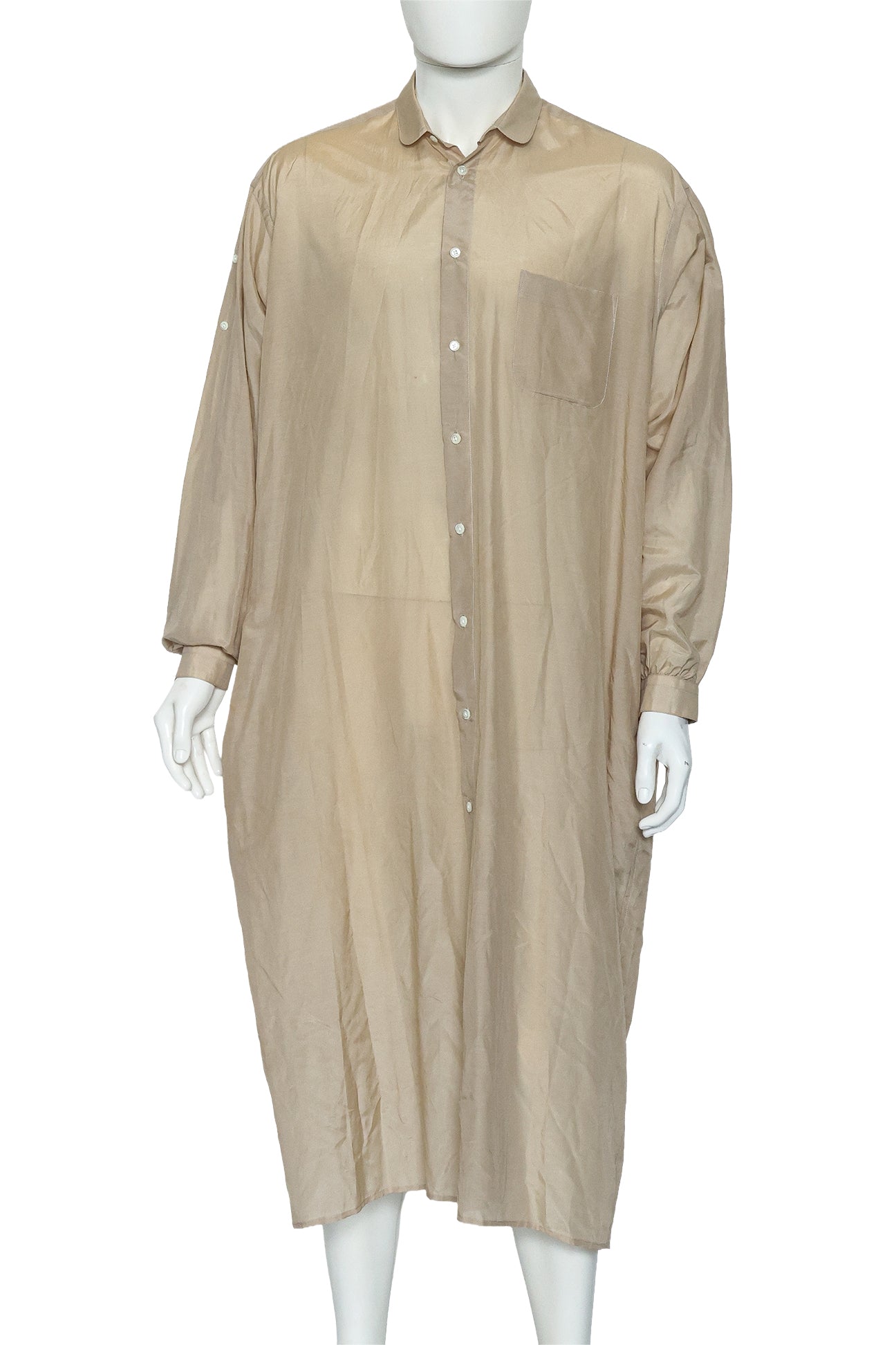 MIHARAYASUHIRO - A BEIGE LONG SHIRT DRESS