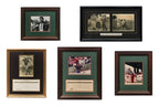 A GROUP OF FIVE ASSORTED GOLF MEMORABILIA PRINTS