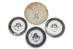 A GROUP OF PORCELAIN BOWLS, DISHES AND SOUP SPOONS