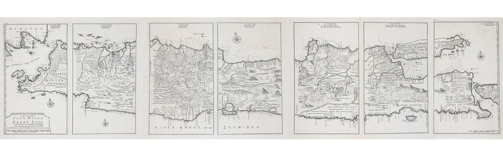 NIEUWE EN ZEER NAAUKEURIGE KAART VAN T EYLAND JAVA MAJOR OF GROOT JAVA, FRANCOIS VALENTYN, 1724