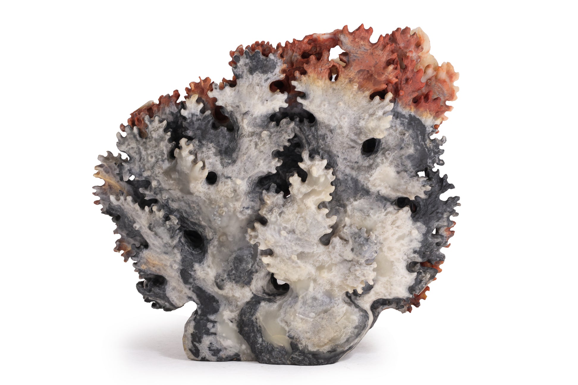 A LARGE SHOUSHAN STONE AQUATIC GROUP