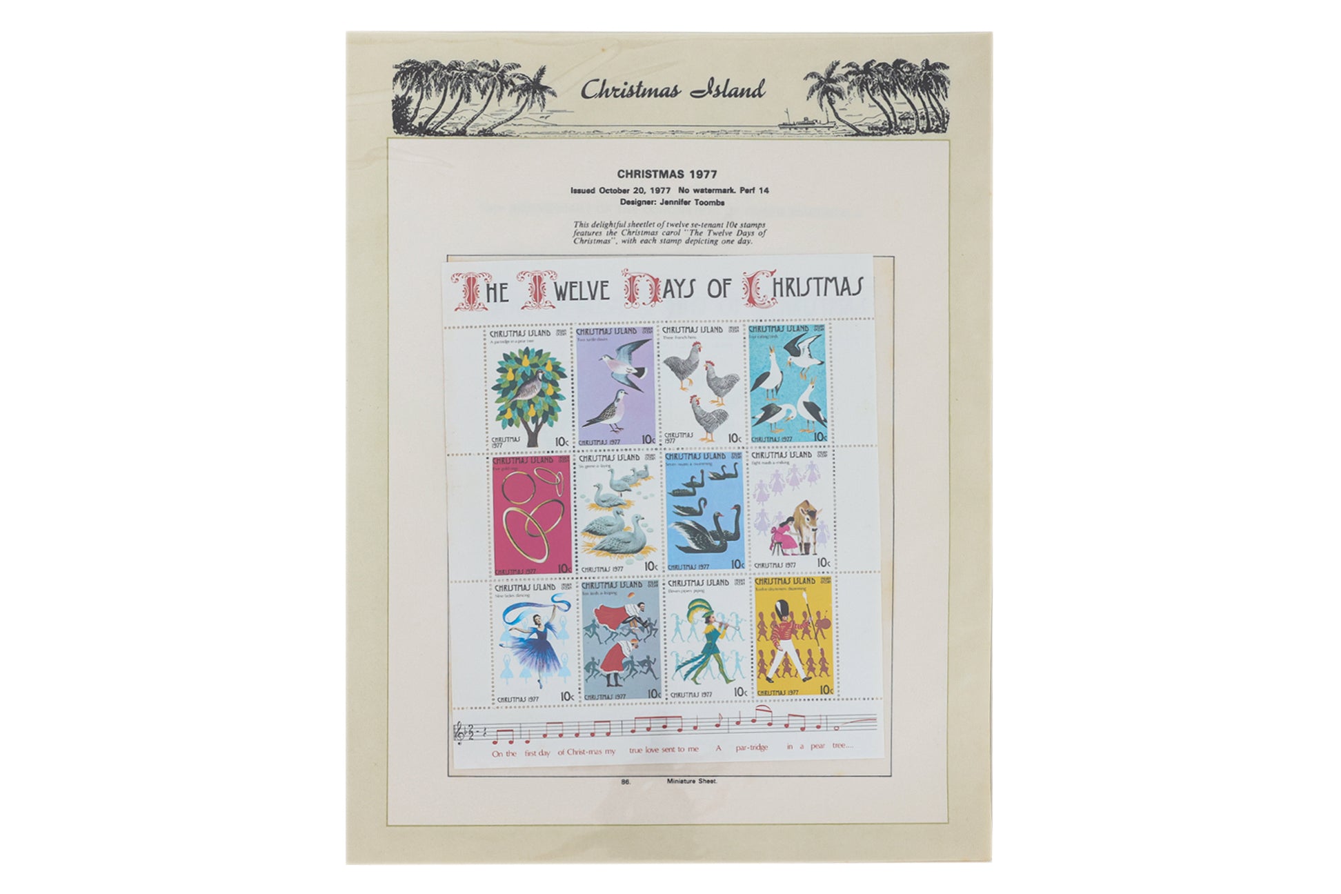 AN ALBUM OF CHRISTMAS ISLAND STAMPS