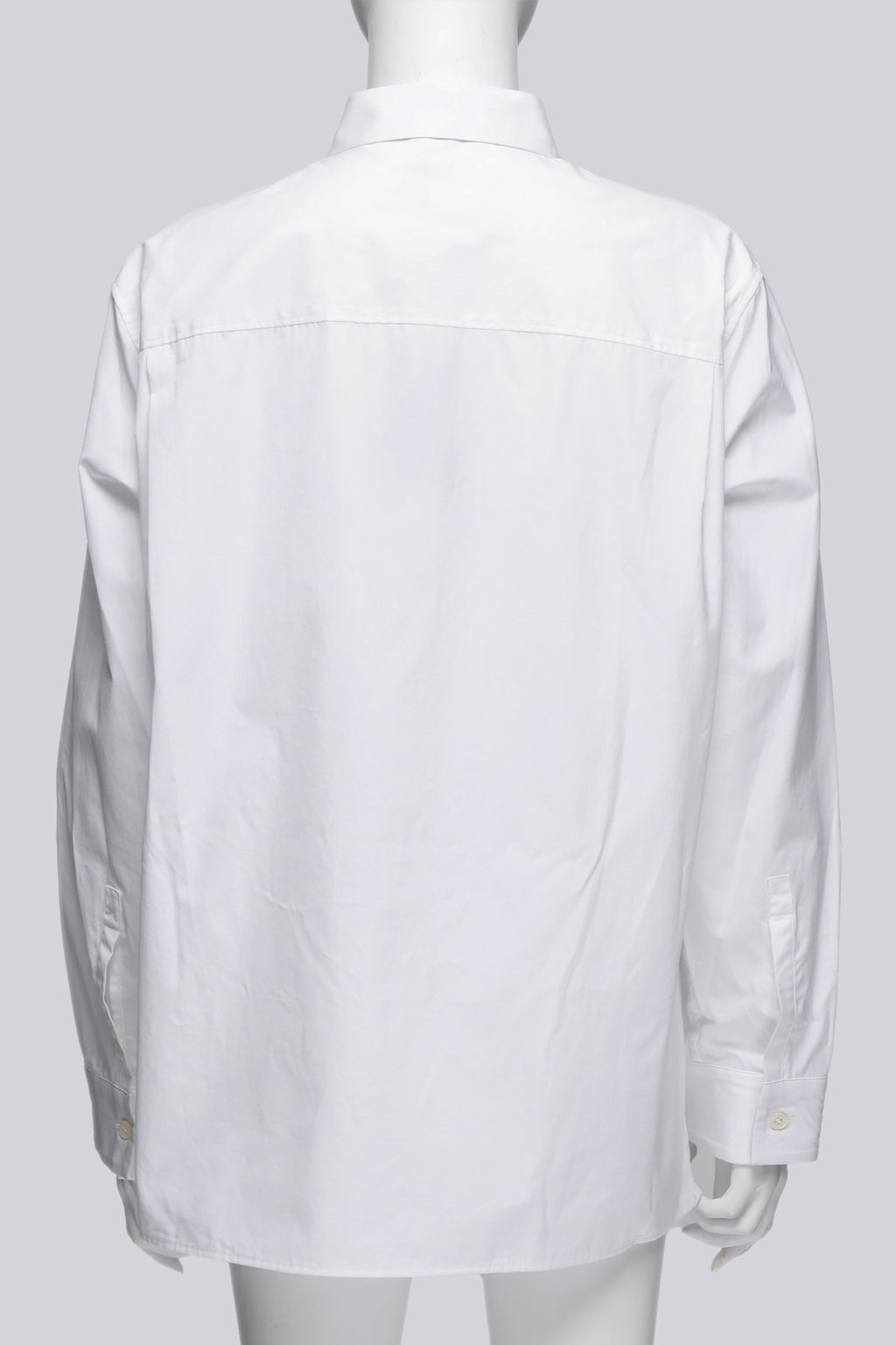 HAIDER ACKERMANN - A WHITE BUTTON UP DRESS SHIRT