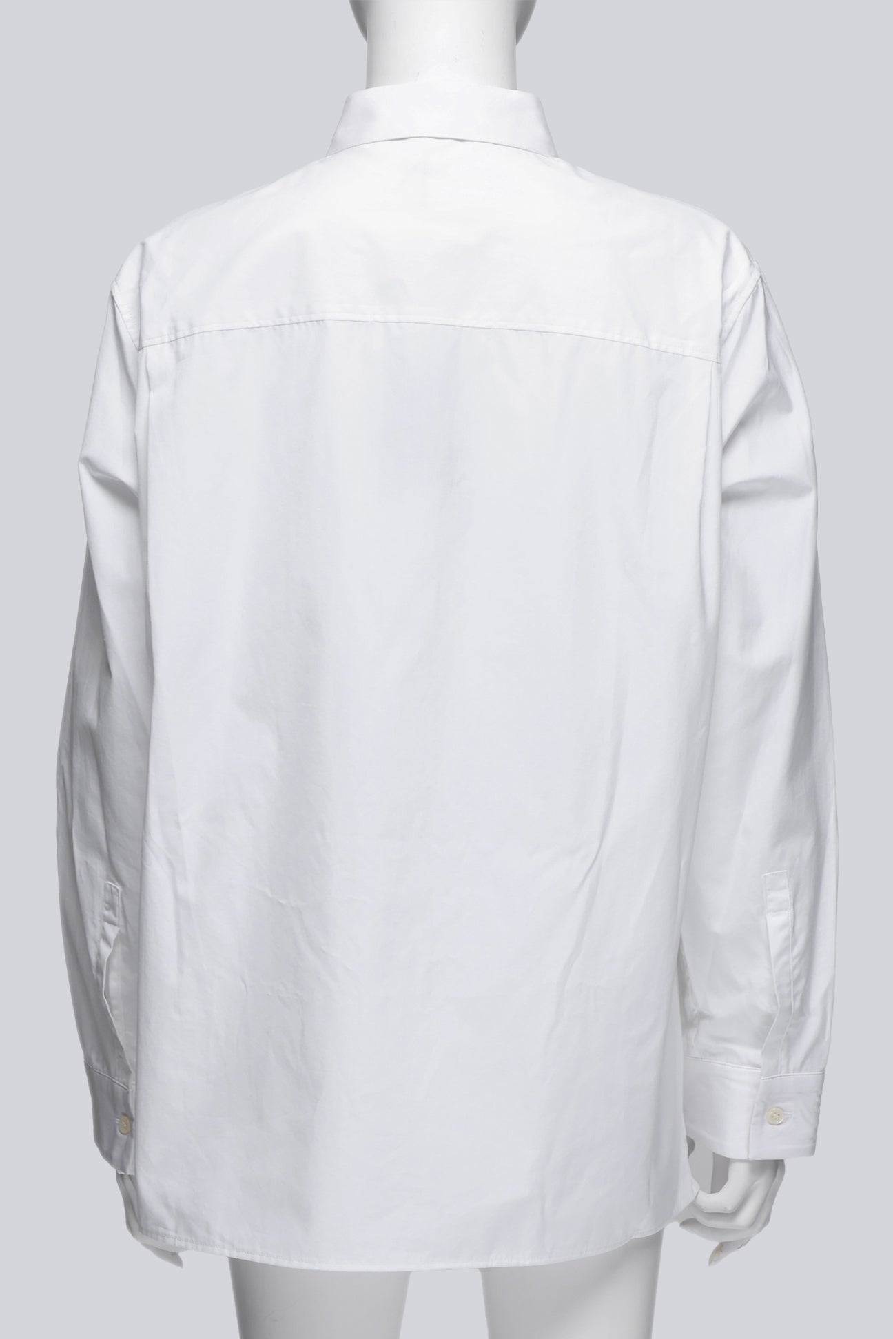 HAIDER ACKERMANN - A WHITE BUTTON UP DRESS SHIRT