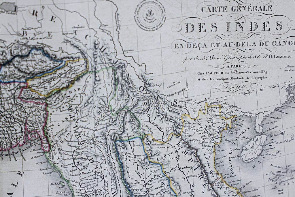 AN 1821 FRENCH MAP OF EAST ASIA