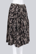 COMME DES GARCONS - A 2015 MUTED BROWN AND BEIGE FUR PRINT SKIRT