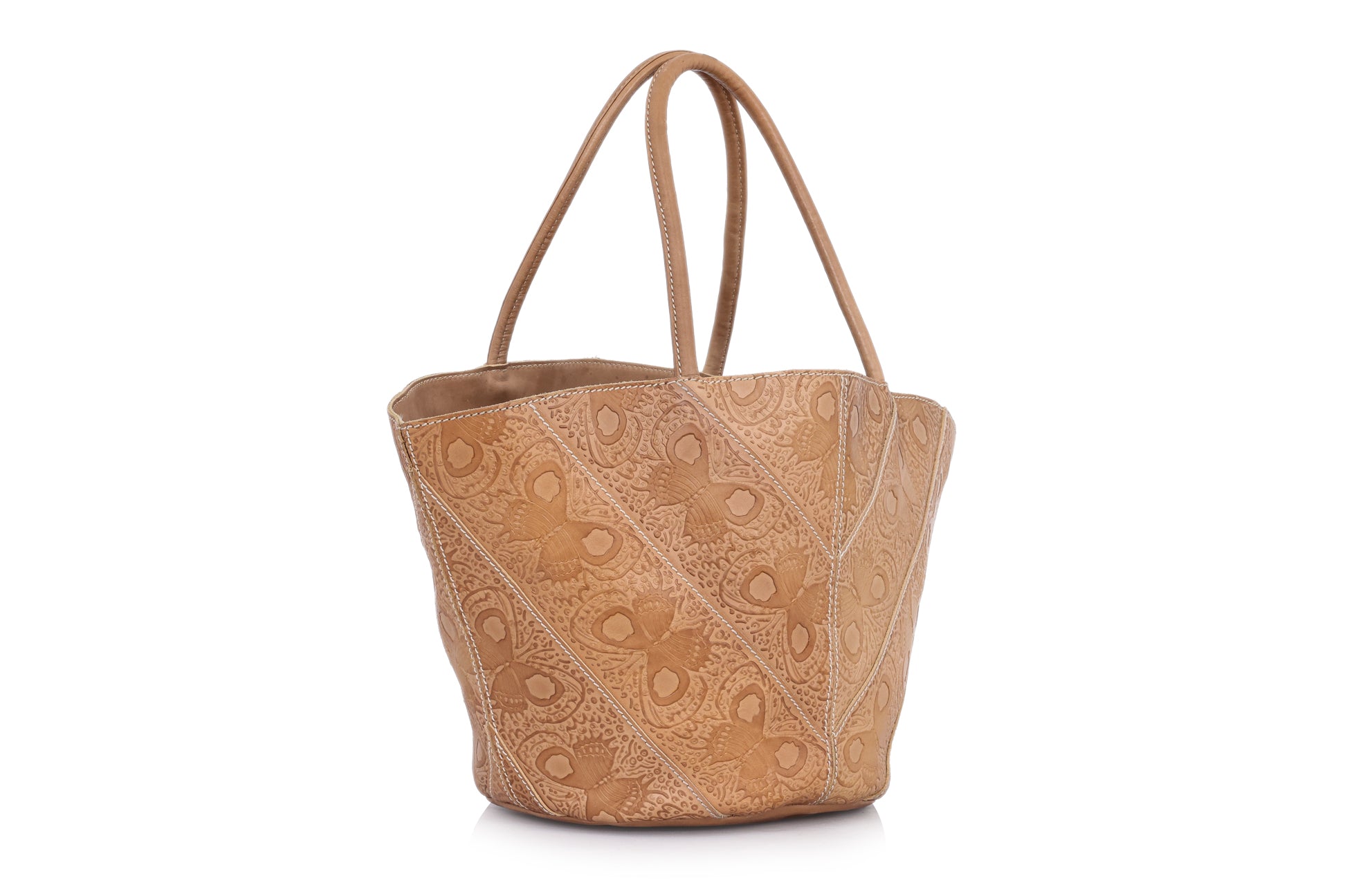 BOTTEGA VENETA - A BUTTERFLY EMBOSSED TOTE BAG