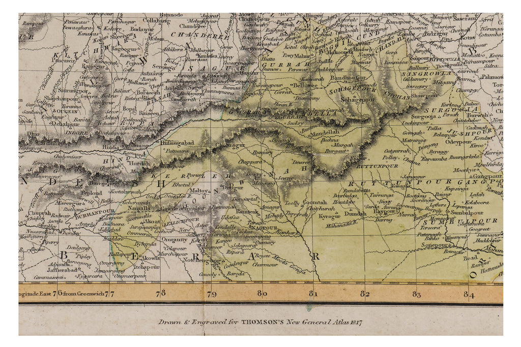 BRITISH INDIA, NORTHERN PART, JOHN THOMSON, 1817