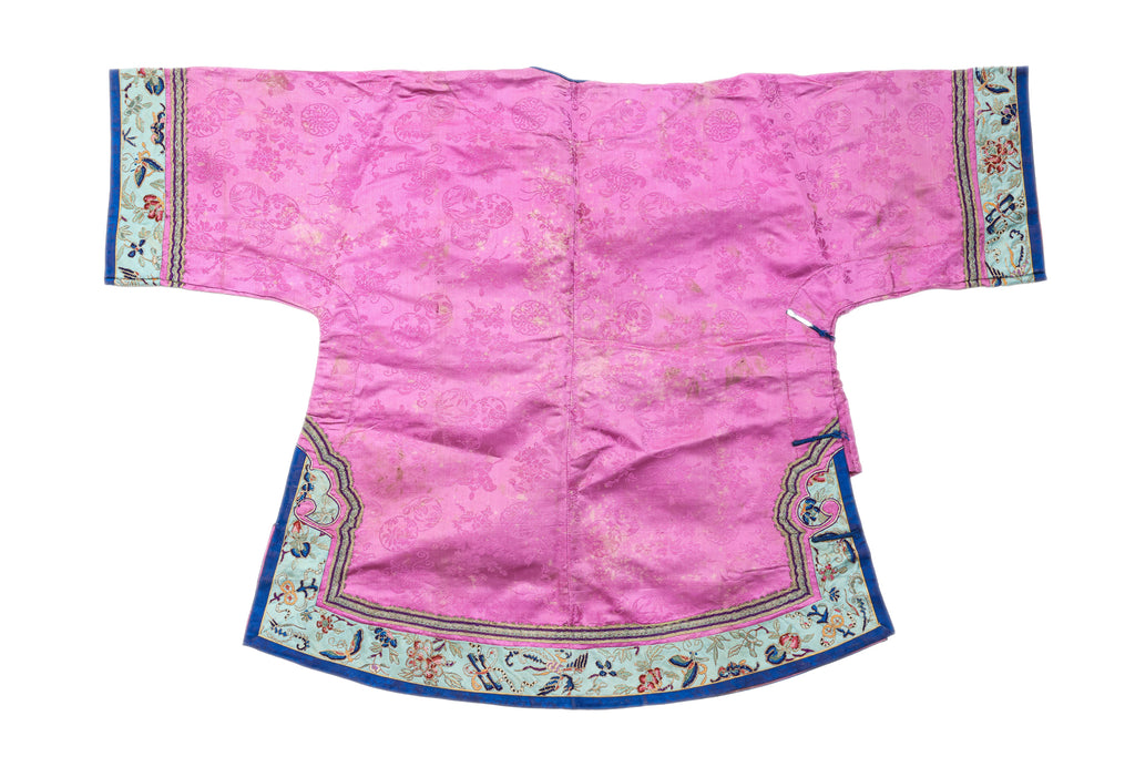 A PINK EMBROIDERED SILK JACKET