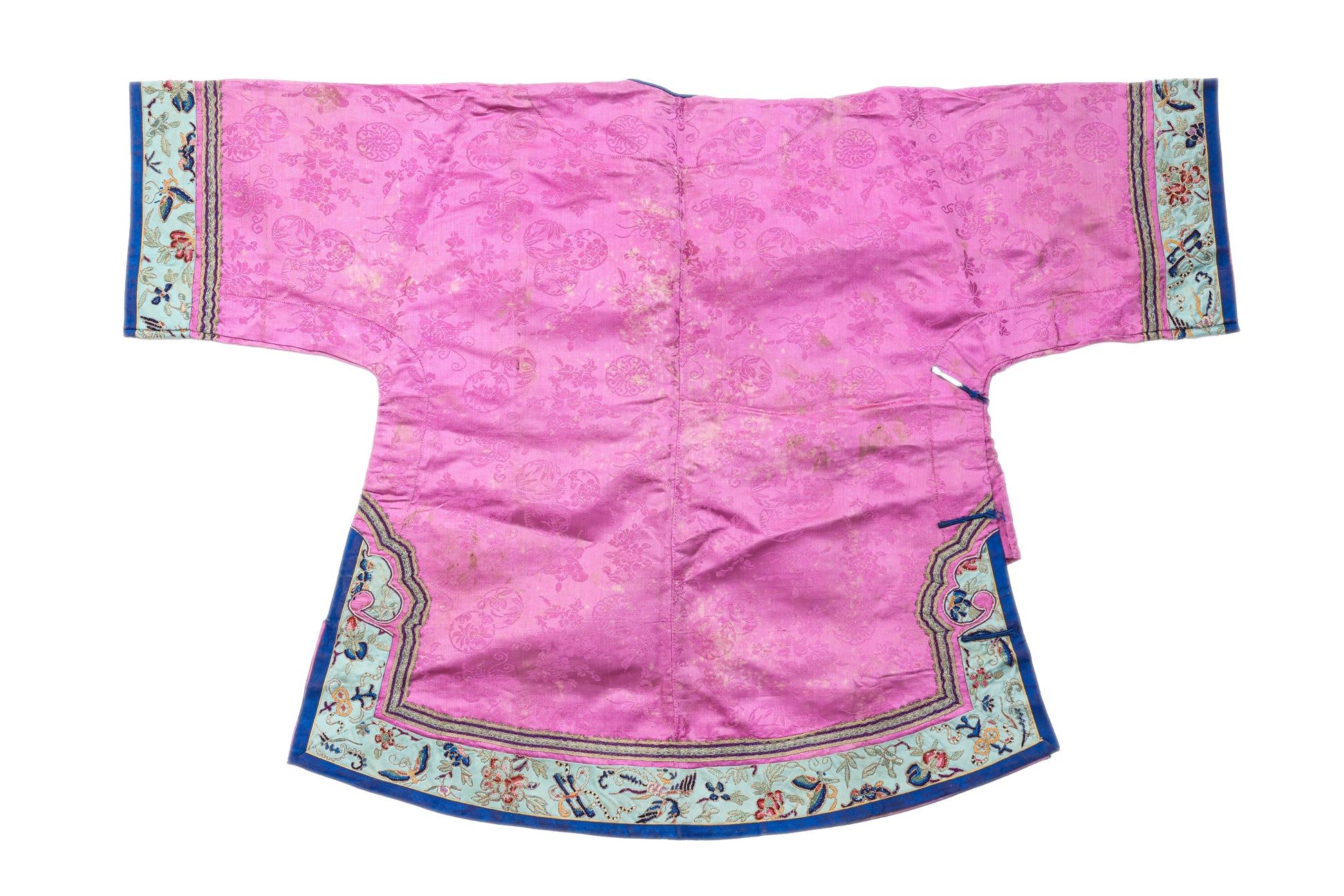 A PINK EMBROIDERED SILK JACKET