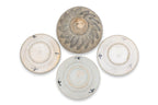 A GROUP OF PORCELAIN BOWLS, DISHES AND SOUP SPOONS
