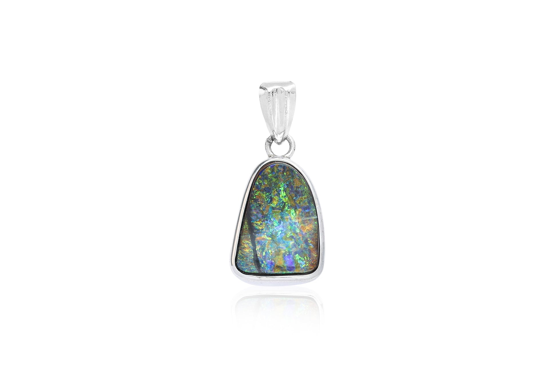 A BOULDER OPAL PENDANT