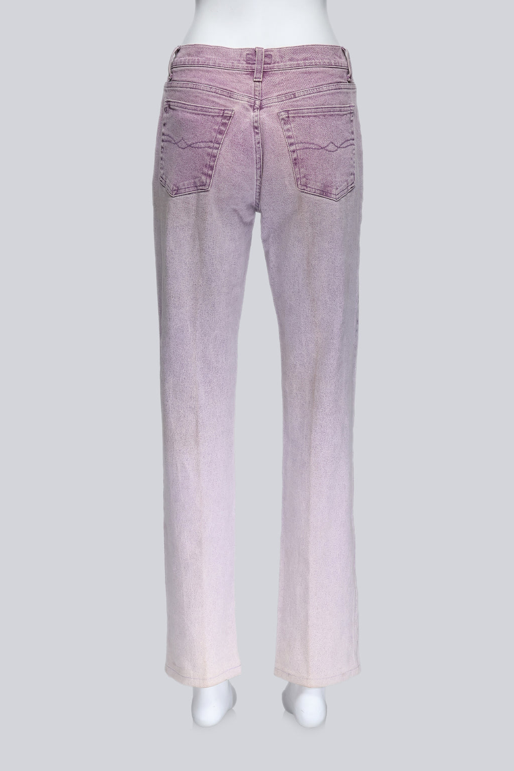 BLUMARINE - A PAIR OF PURPLE WASH GRADIENT JEANS