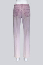 BLUMARINE - A PAIR OF PURPLE WASH GRADIENT JEANS