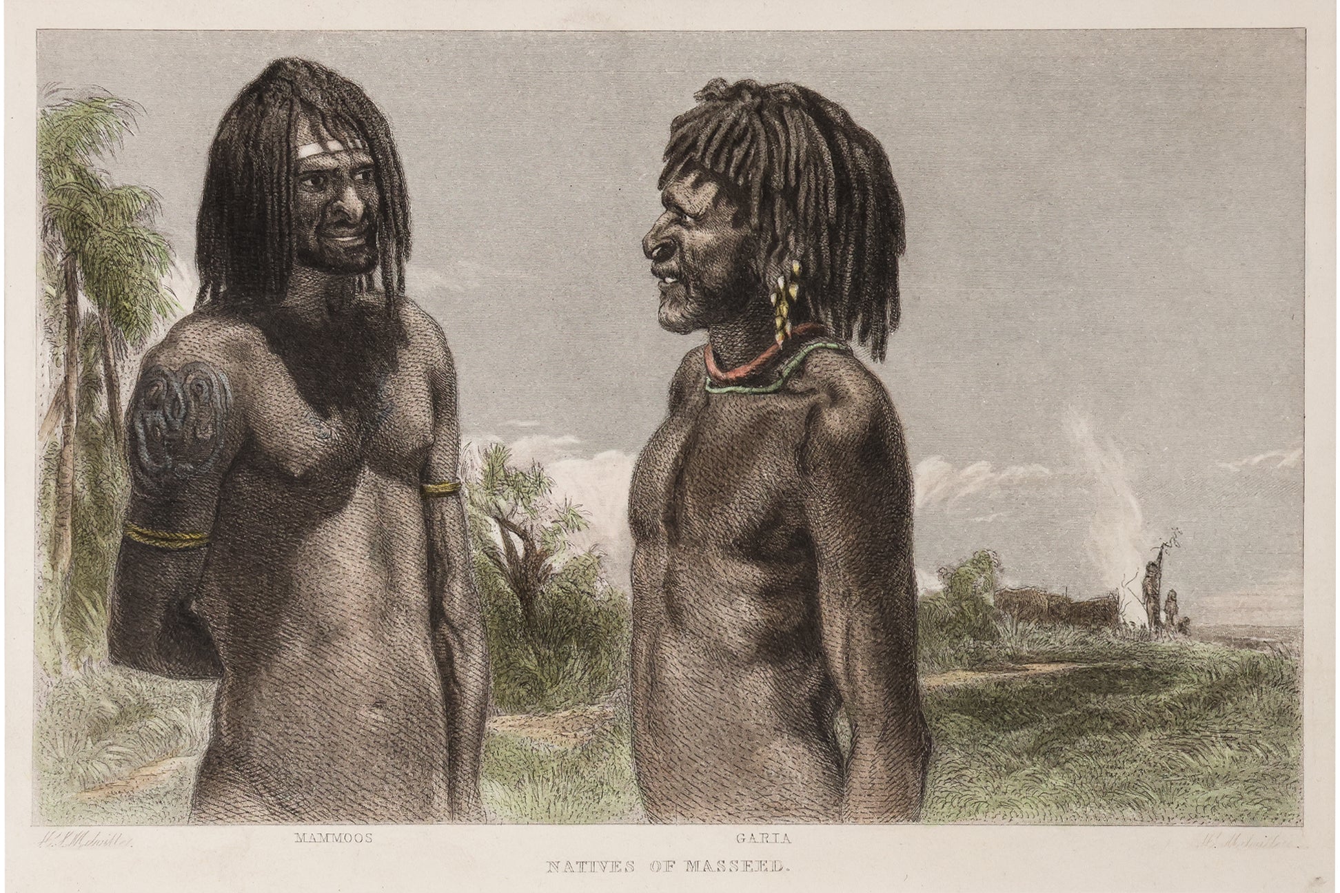 A GROUP OF SIX STUDIES OF INDIGENOUS PACIFIC ISLANDERS, JOSEPH BEETE JUKES, 1847