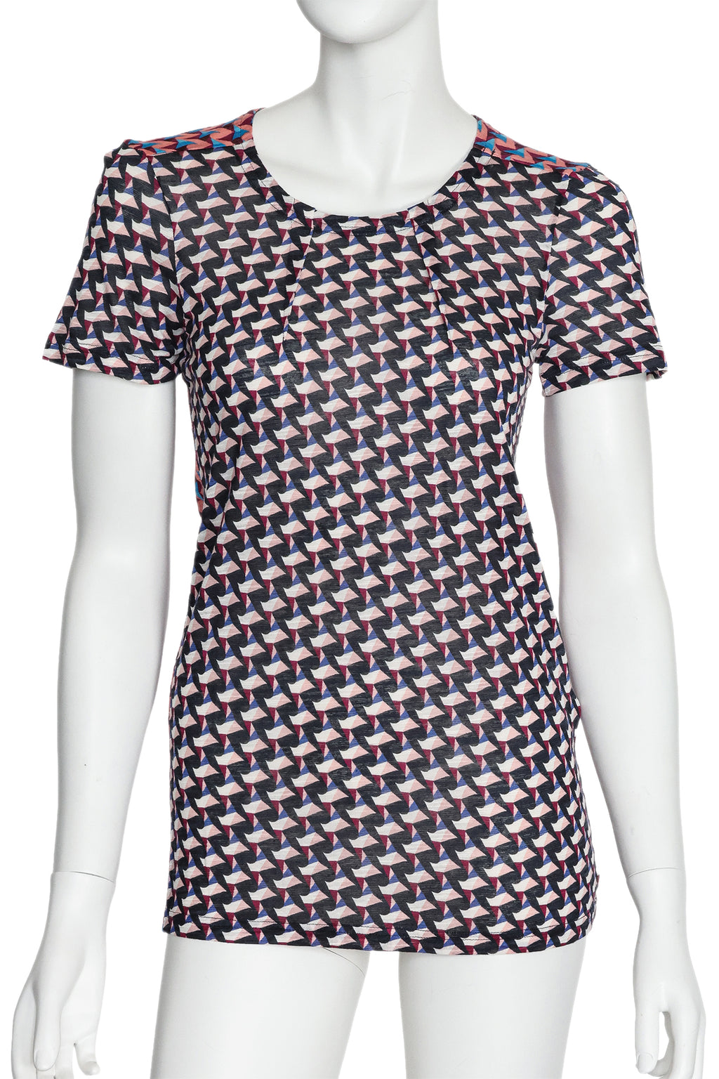 MARC BY MARC JACOBS - A SHORT SLEEVE GEOMETRIC PRINT SHIRT