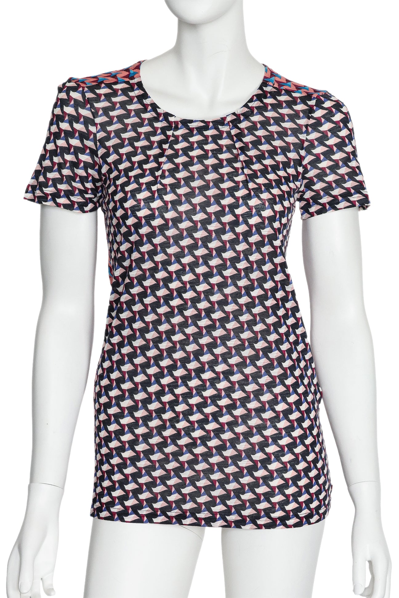 MARC BY MARC JACOBS - A SHORT SLEEVE GEOMETRIC PRINT SHIRT