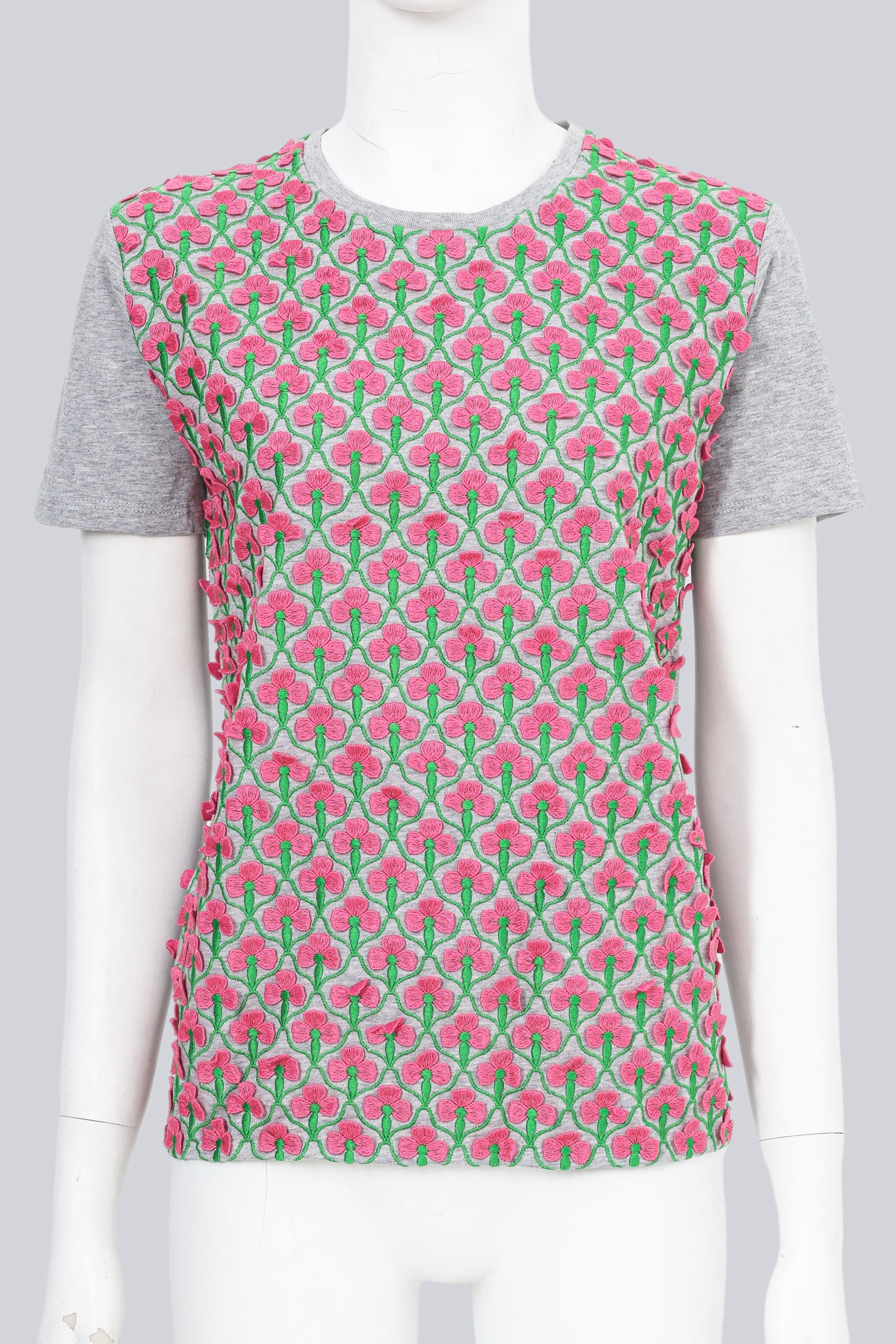 PRADA - A SCULPTURAL FLORAL T-SHIRT