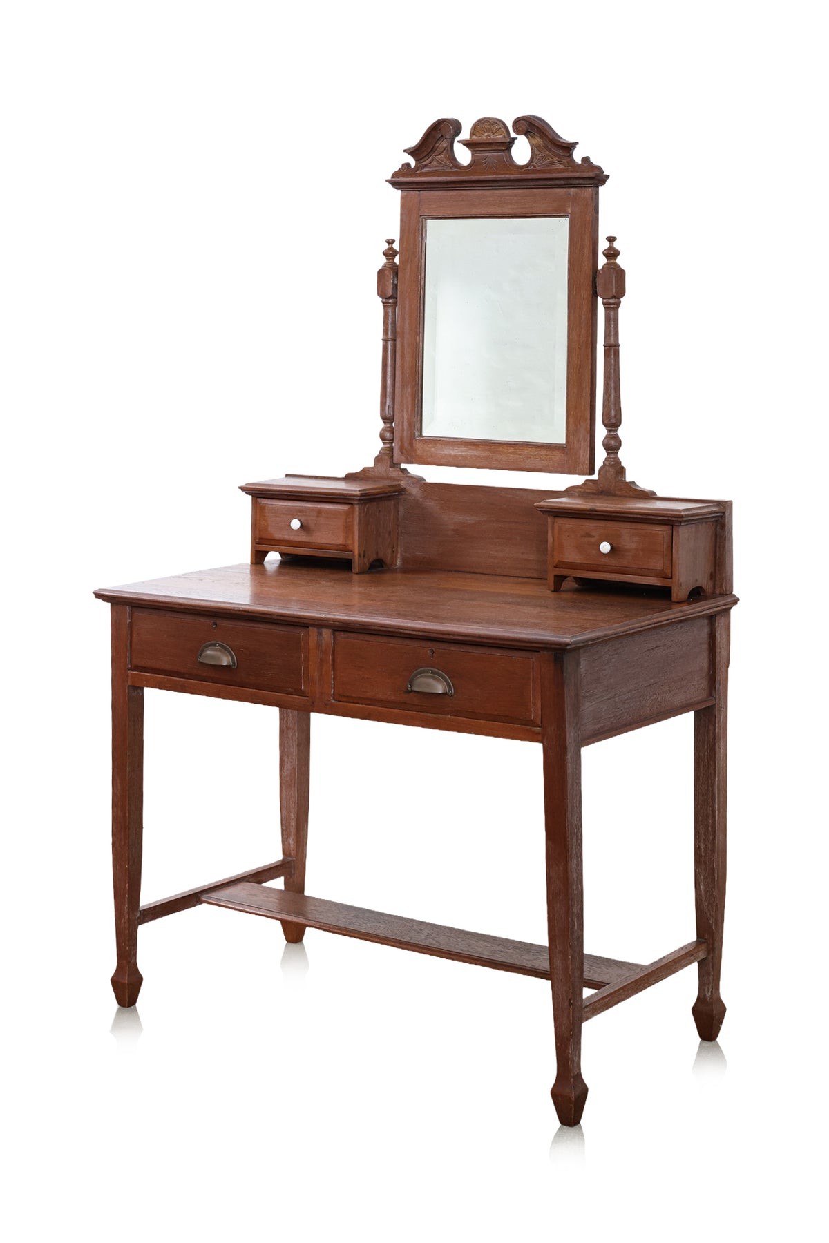 A TEAK DRESSING TABLE