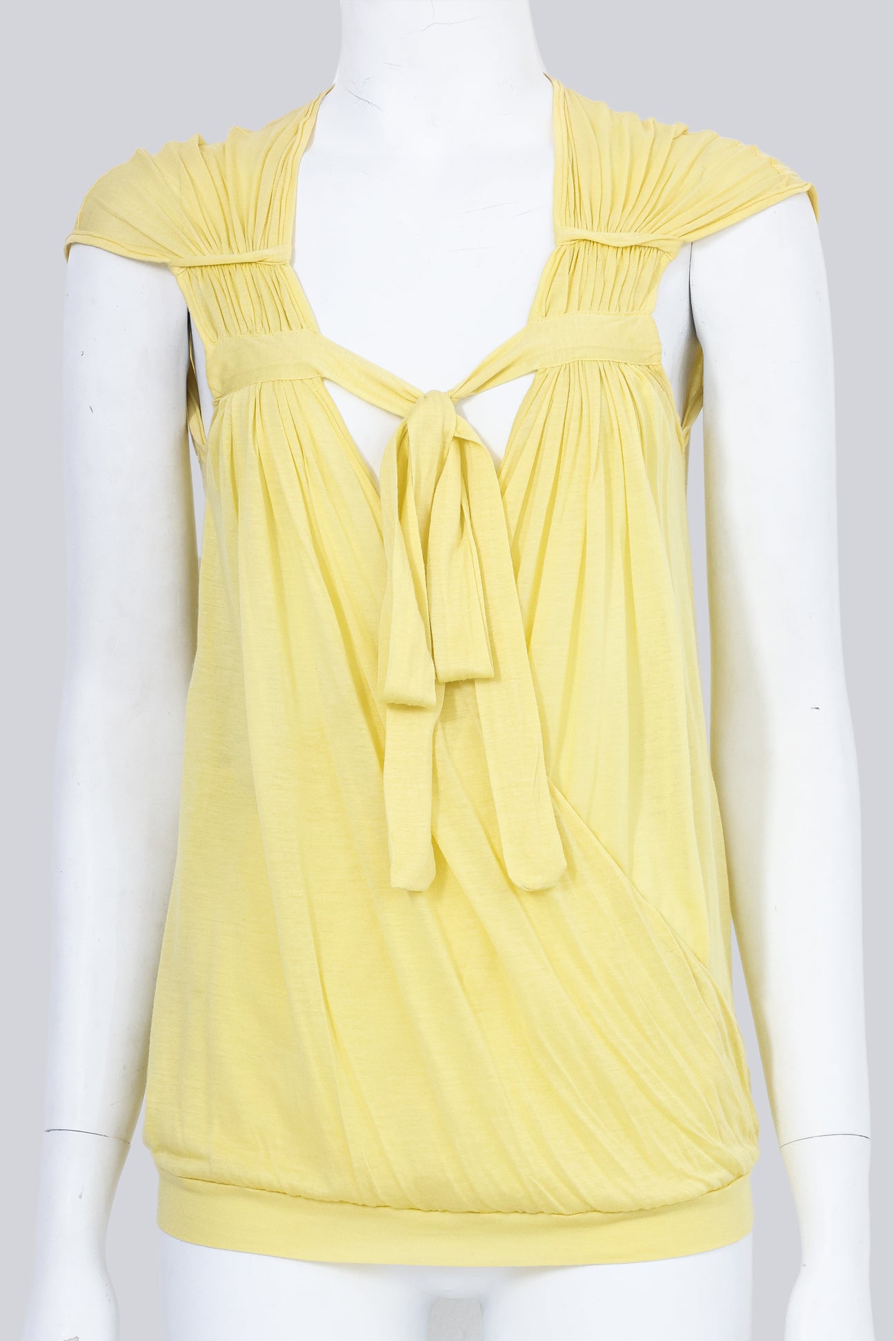 STELLA MCCARTNEY - A YELLOW COWL SHIRT