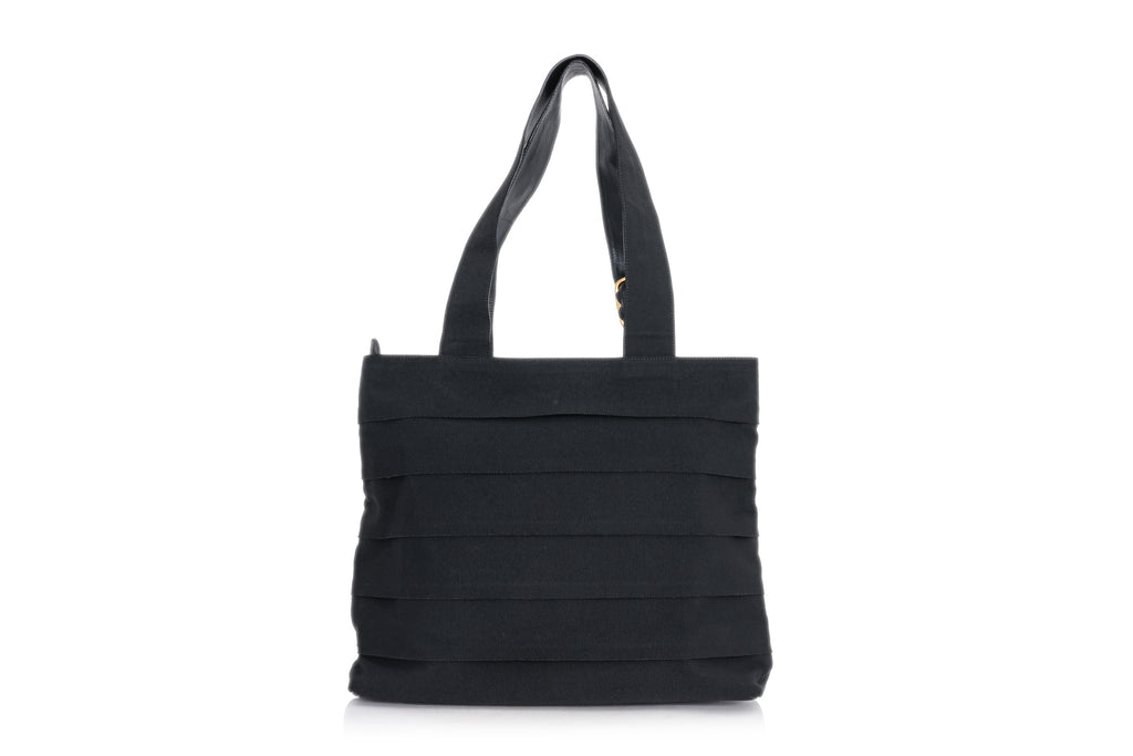 SALVATORE FERRAGAMO - A BLACK TOTE BAG